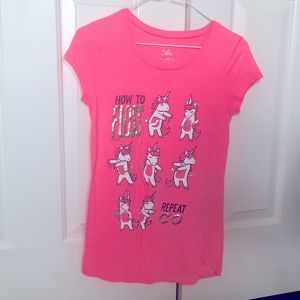 Justice Unicorn Floss Dance Tee